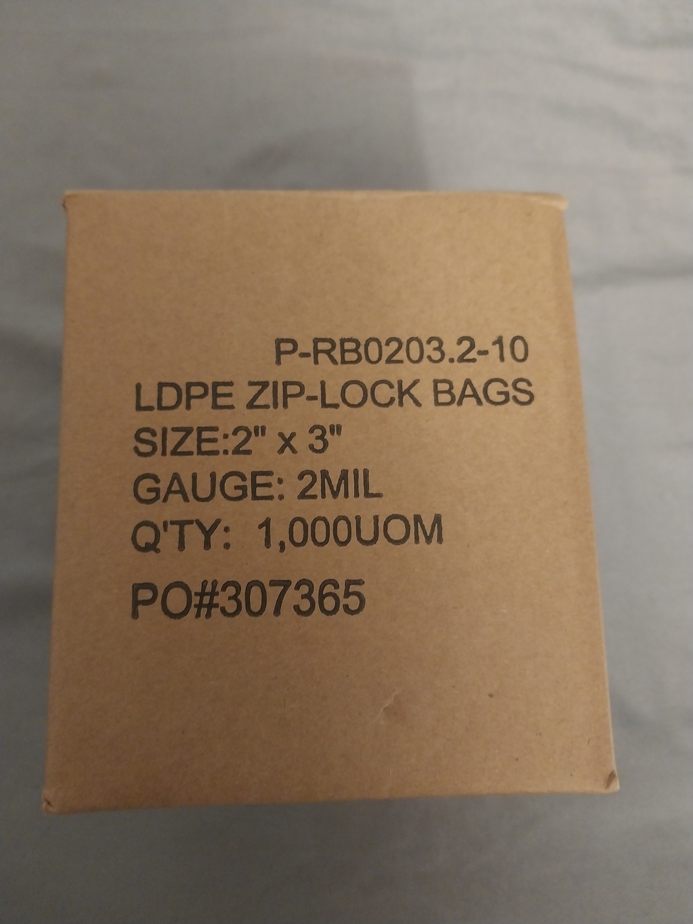LDPE Zip Lock Bags 2x3 1000. #231